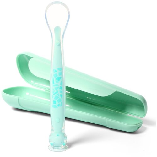 BabyOno Be Active Suction Baby Spoon žličica + omot Green 6 m+ 1 kom Cijene