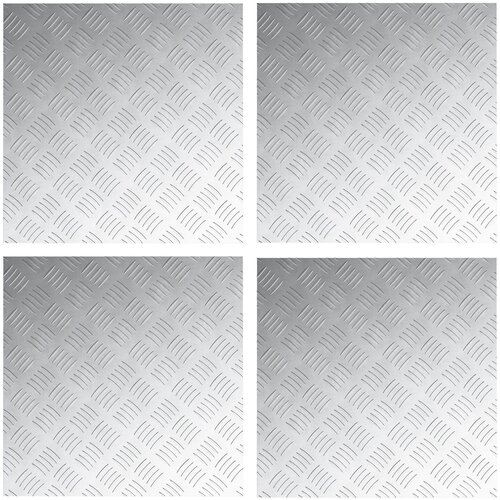 vidaXL aluminijaste checker plo&scaron;če 4 kosi protisklizne 50x50 cm, (22089989) Cene
