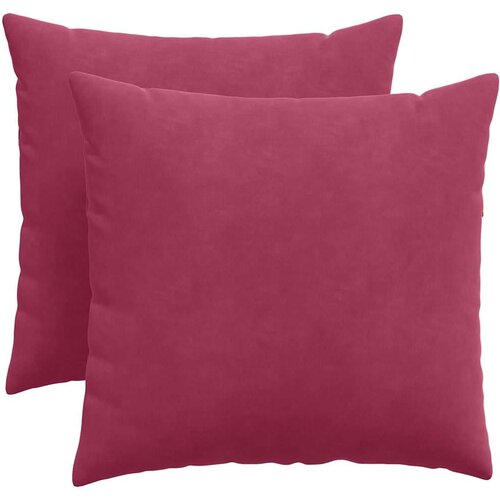 VidaXL jastučići za sofu 2 pcs vinska crvena 50 x 50 cm Slike