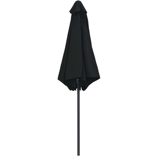  Vrtni suncobran s aluminijskim stupom 270 x 246 cm crni Slike