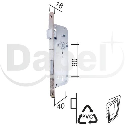 Dabel brava za drvena vrata Soft ZNB 40/90/18/9/6 PVC jezičak DBP1 (0106459) Cene