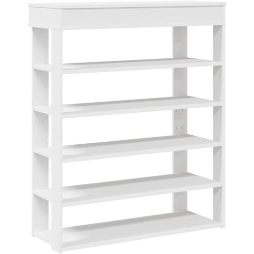 Maison Chic Stojalo za čevlje - Stojalo za obutev Bela 80x30x98 cm Inženirski les, (21777151) Slike