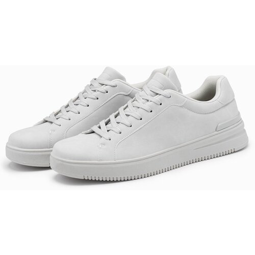 Ombre Men&amp;#039;s uniform casual shoes in eco nubuck - light grey Slike