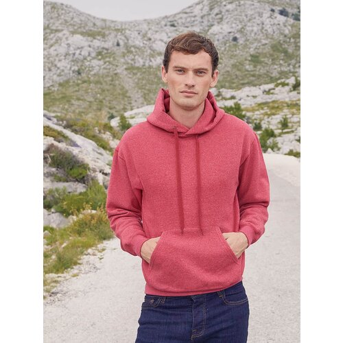 Fruit Of The Loom Czerwona bluza męska Hooded Sweat Slike