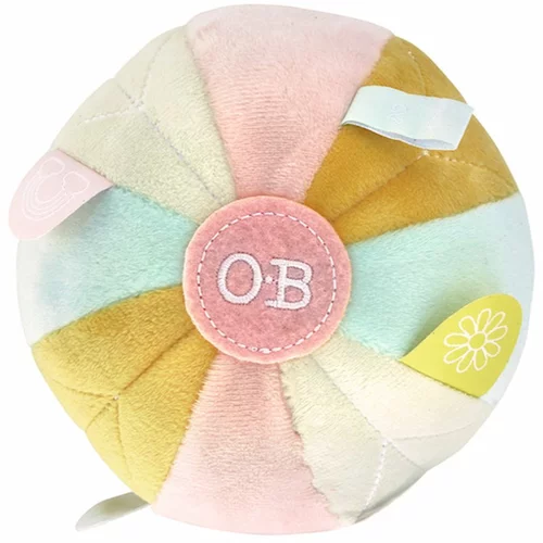 O.B Designs Sensory Ball plišasta igrača Autumn Pink 3m+ 1 kos