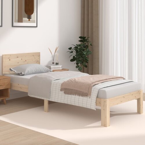 The Living Store Posteljni okvir trden les 75x190 cm - Posteljni Okvir, (21530823) Cene