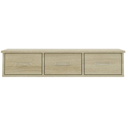  Zidna polica s ladicama 88x26x18,5 cm konstruirano drvo Slike