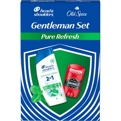 Head &amp;amp; Shoulders Gentleman Set Pure Refresh darilni set za telo in lase Slike