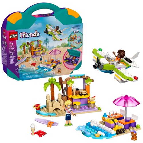 Lego Friends 42672 Ustvarjalni kovček za na plažo in potovanja, (21681139) Cene