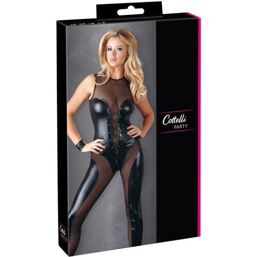Cottelli - Sjajni dominatrix kombinezon bez rukava - XL Cijene