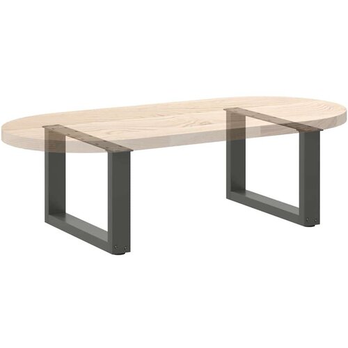  Noge za stolić U-oblika 2 kom antracit 50x(30-31) cm čelik Slike