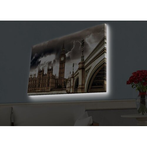 Wallity Zidna slika sa LED osvjetljenjem 4570HDACT-047, 45x70 cm Cene