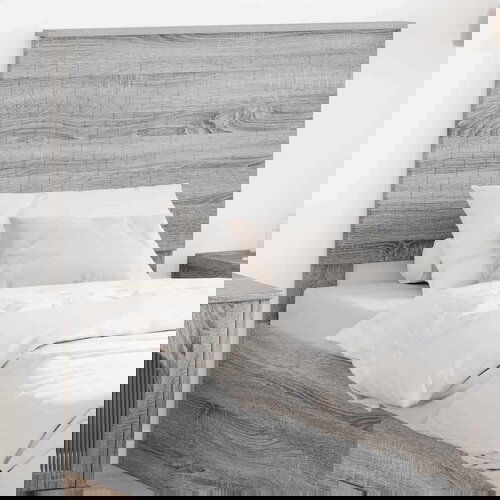  Uzglavlje s uzglavljem Siva Sonoma 90 cm Konstruirano drvo Slike