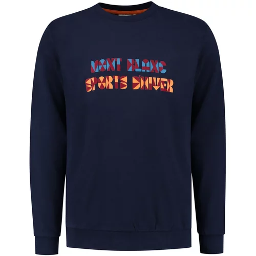 Shiwi Sweater majica morsko plava / kraljevsko plava / narančasta / burgund