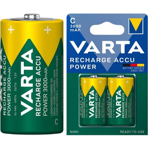 Varta C Baby/HR14 (56714) 1,2V 3000 mAh 2kos polnilna baterija Slike