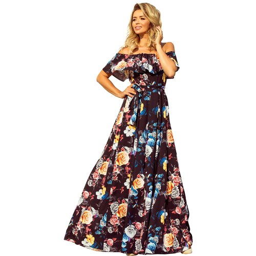 Numoco Long dress with ruffle Slike