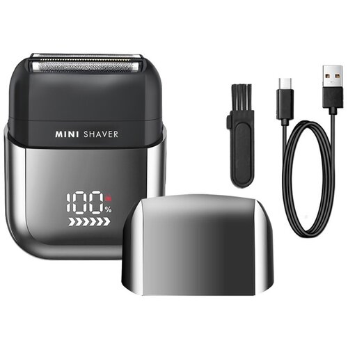 INF Mini brivnik za mo&scaron;ke v barvi pi&scaron;tole: USB polnjenje, vodoodporen IPX7, (5000287196) Cene
