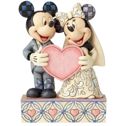 Jim Shore Two Souls, One Heart (Mickey Mouse & Minnie Mouse Figurine) - figura Slike
