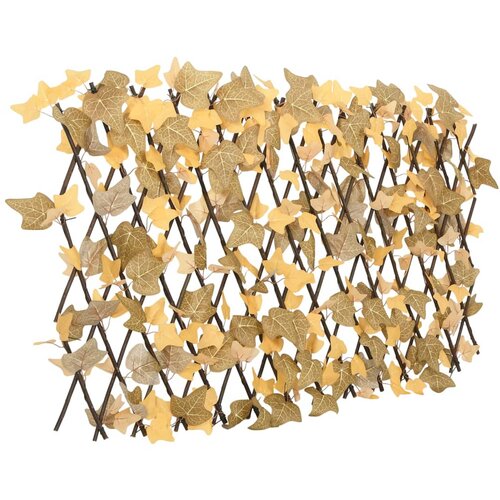 vidaXL Umetni javor raztegljiva ograja oranžna 180x60 cm Cene