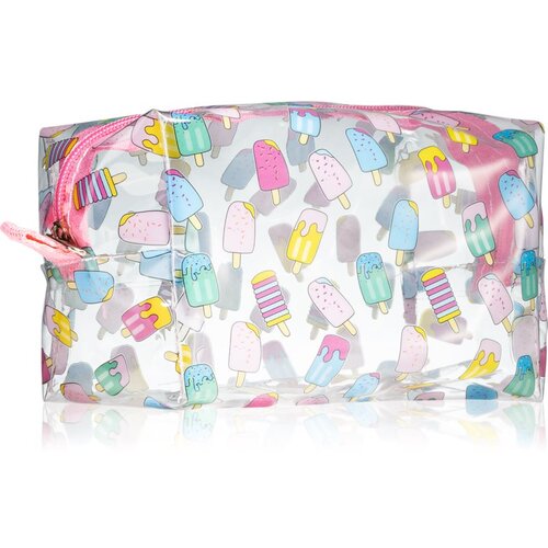 BrushArt Accessories Transparent cosmetic bag prozorna kozmetična torbica odtenek Ice Cream 1 kos Cene