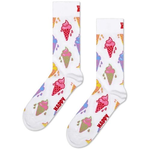 Happy Socks Dokolenke ICE CREAM Bela Slike