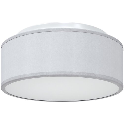 vidaXL stropna svetilka plitka siva Ø 30 cm tkanina E27, (22044572) Cene