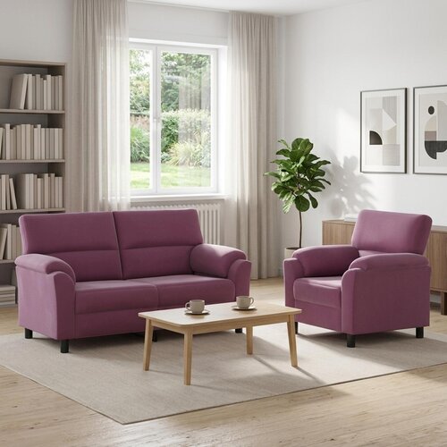  Set sofe 2 pcs Ljubičasta Bar&amp;scaron;un Slike