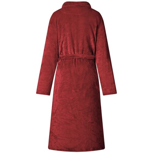 Bade mantil bez kapuljače Bordeaux Crvena m Flanel Slike