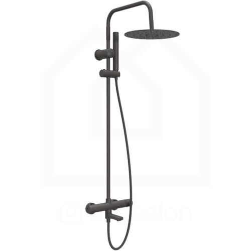 Copen Nook baterija i usponski tu&scaron; sa izlivom okrugli set ganmetal C-01-110GM Cene