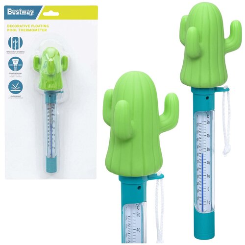 Bestway 58763 Floating Thermometer for Spa Pools Cactus Green Slike