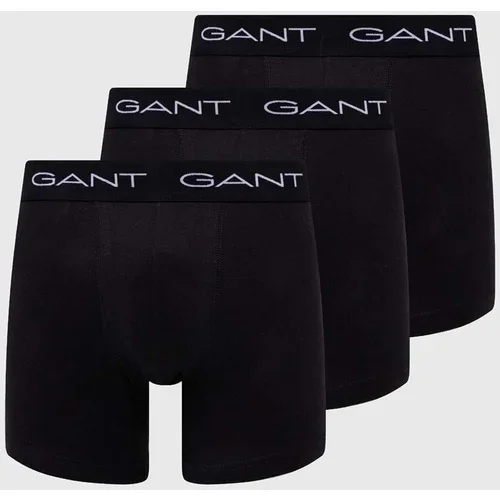 Gant Bokserice 3-pack za muškarce, boja: crna