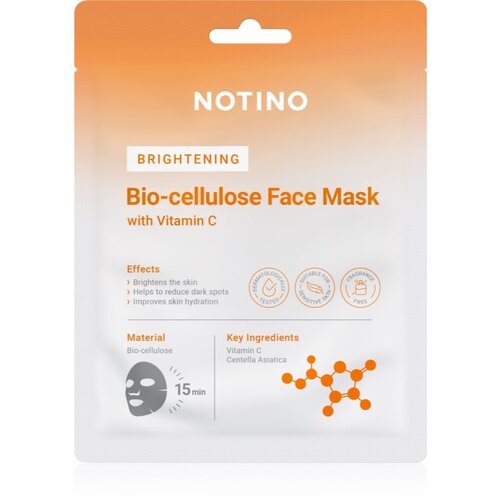 Notino Brightening Bio-Cellulose Face Mask with Vitamin C sheet maska za blistav ten 25 g Cijene