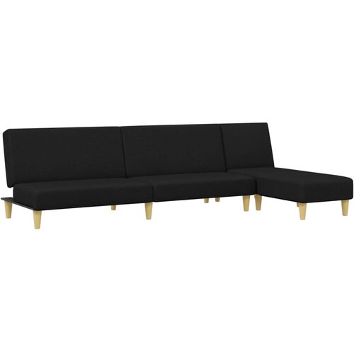 VidaXL 2-dijelni set sofa crni od tkanine Slike