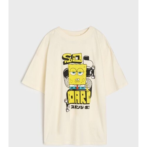 Sinsay Pamučna majica s printom SpongeBob SquarePants Cijene