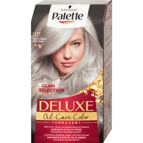 Schwarzkopf Palette Deluxe permanentna barva za lase odtenek U71 Frosty Silver Cene