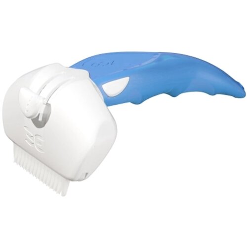 Foolee furminator Dog M Češalj za uklanjanje osipane dlake ljubimaca Plavi Slike