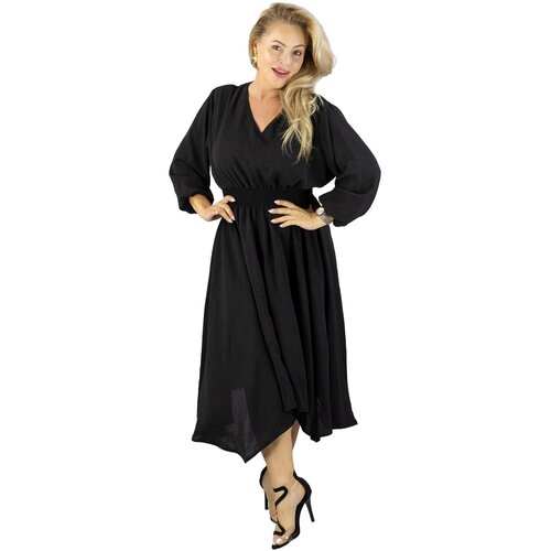 Pri ADELE midi dress with elastic waist and v-neckline Cijene