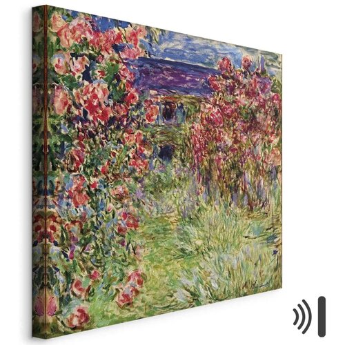  Slika - Claude Monet &ndash; La maison dans les roses 40x40 Akustična Cijene