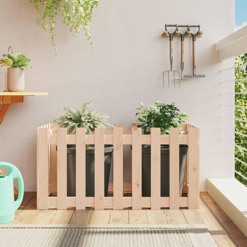 vidaXL Povišena vrtna gredica 100x30x30 cm od masivne borovine Cijene