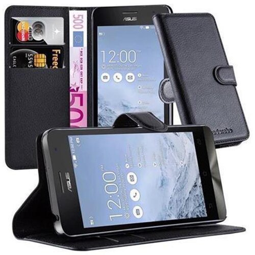 Cadorabo Ohi&scaron;je, združljivo z Asus ZenFone 5 2014 v oksidna črna - Za&scaron;čitni ovitek z magnetnim zapiranjem, stoječo funkcijo in režo za kartice, (20557679) Cene