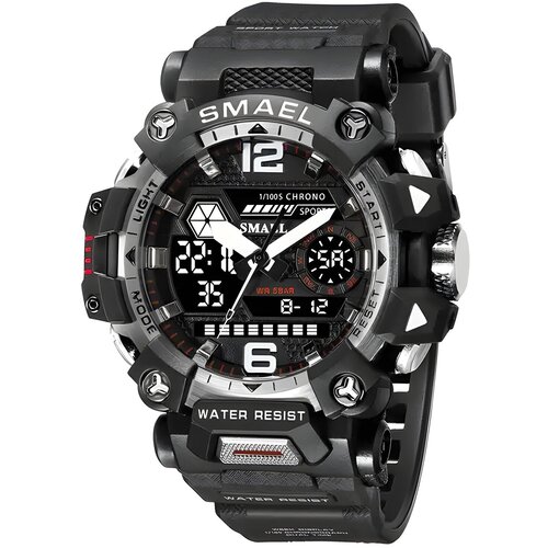  Sat SMAEL GR-29430 - Crna / Srebrna KP29430 Cijene