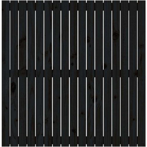  Zidno uzglavlje crni 108x3x110 cm od masivne borovine Slike