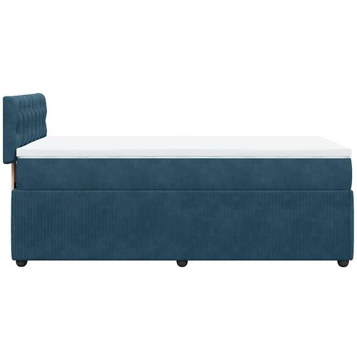 Box spring krevet s madracem plavi 100x200 cm bar&amp;scaron;unasti Slike