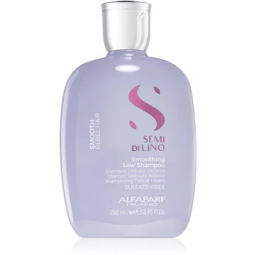 Alfaparf semi di lino smooth low shampoo šampon za močne lase za neukrotljive lase 250 ml za ženske