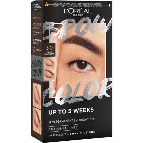 Loreal L'Oréal Paris Brow Color polutrajna boja za obrve 3.0 Dark Brunette​ Slike