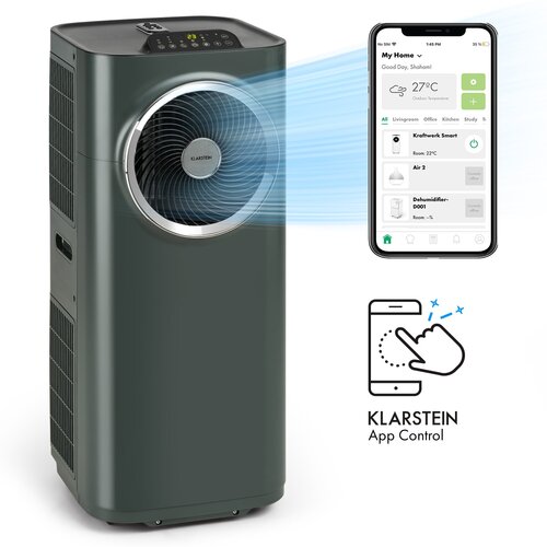 Klarstein Kraftwerk Smart 10K, prijenosna klima, 10 000 BTU, upravljanje putem aplikacije, antracit Cijene