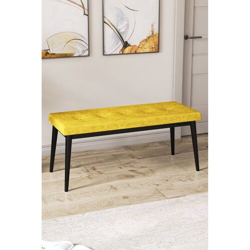 Hanah home klupa Pera Bench, 105 cm, senf / crna Cene