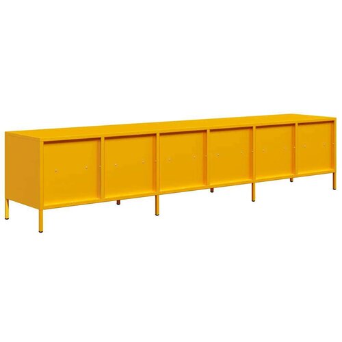 VidaXL TV ormarić senf žuta 202x39x43,5 cm hladno valjani čelik Slike
