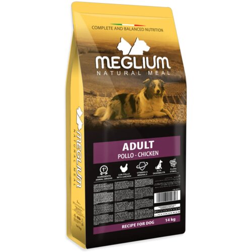 MELGLIUM Suva hrana za odrasle pse, Piletina, 14kg Cene