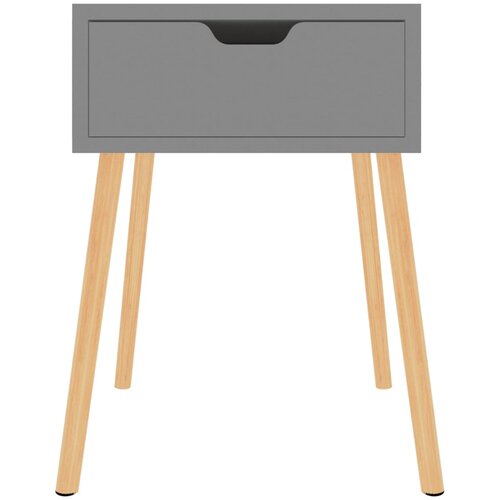  Noćni ormarići 2 kom sivi 40 x 40 x 56 cm konstruirano drvo Slike